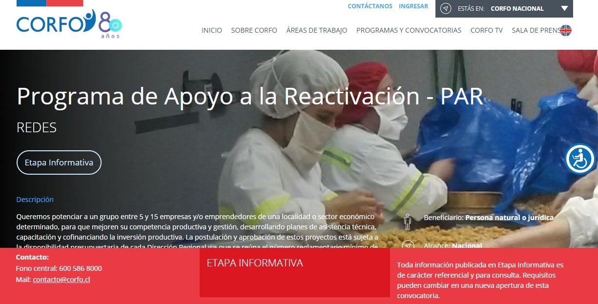 El PAR, Programa de Apoyo a la Reactivación de CORFO: requisitos y beneficios