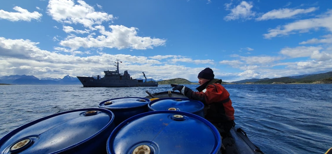 PSG – 78 “Sibbald” de la Armada, realizó tareas de reaprovisionamiento a las alcaldías de mar del Distrito Naval Beagle