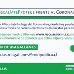 Fiscalía promueve campaña contra el coronavirus y solicita formular denuncias mediante correo electrónico