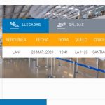 Un solo vuelo llegó hoy a Punta Arenas desde Santiago de Chile