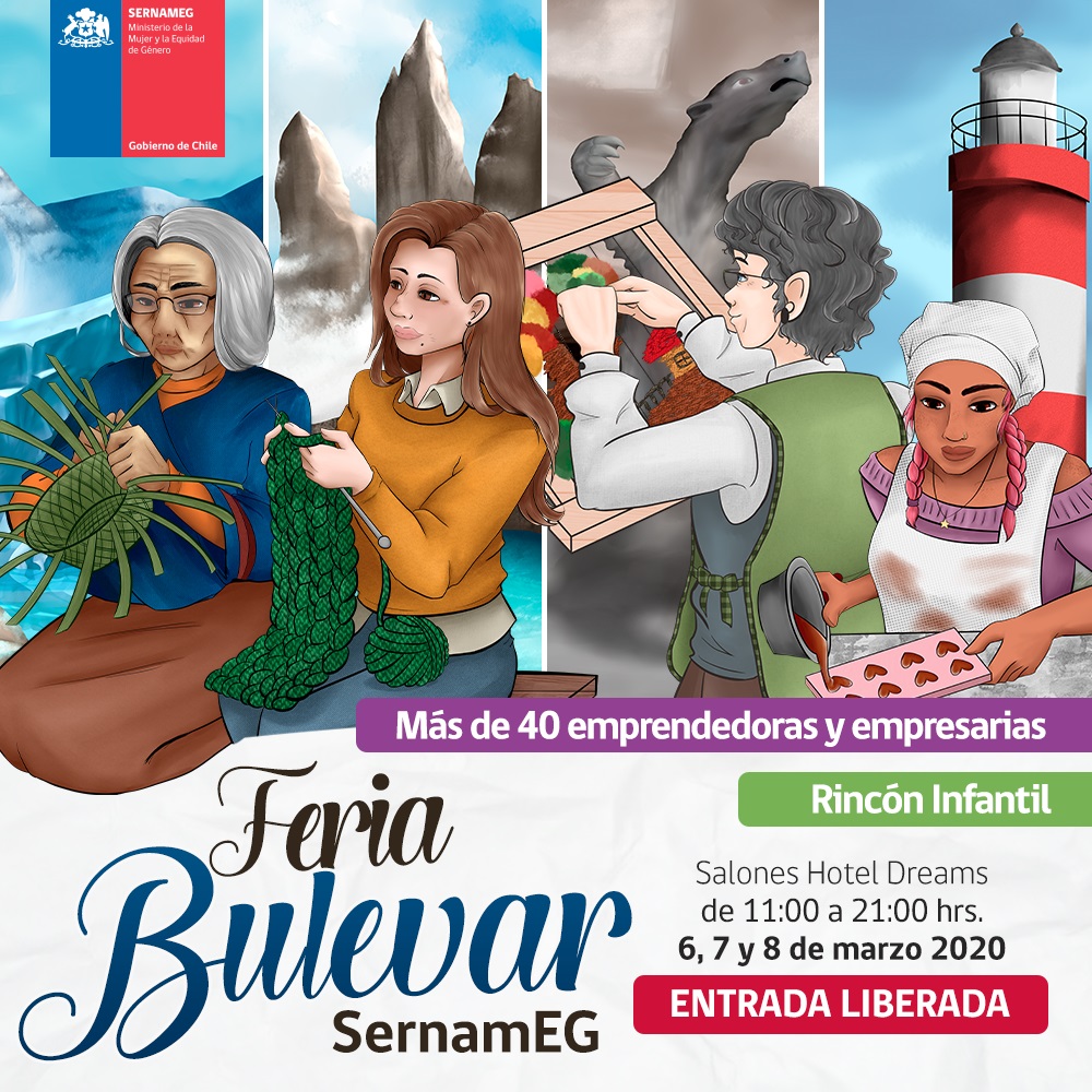 Más de 40 emprendedoras magallánicas estarán presentes en la feria “Bulevar SernamEG