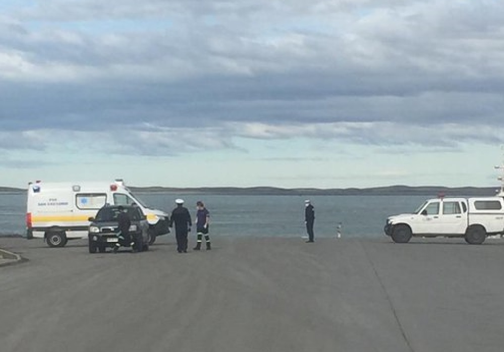 Barrera sanitaria en Primera Angostura del Estrecho de Magallanes