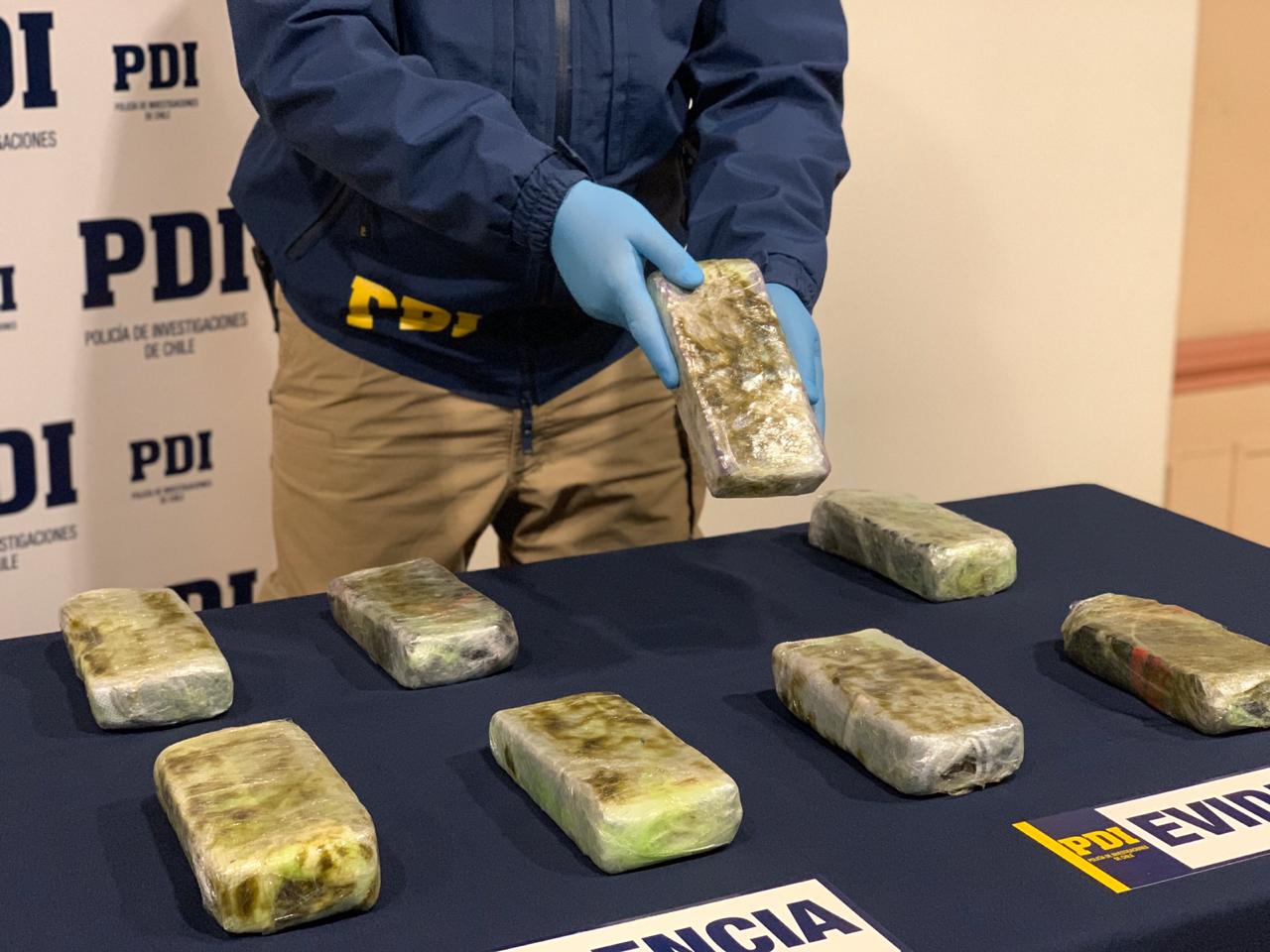 La PDI incautó más de 4 kilos de cannabis sativa tipo ‘creepy’ en el aeropuerto de Punta Arenas
