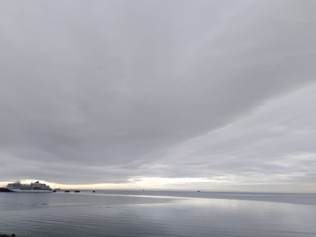 Chubascos débiles se pronostican para este lunes 9 y martes 10 de marzo en la bahía de Punta Arenas