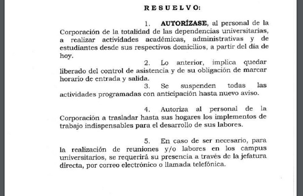 Universidad de Magallanes autoriza a funcionarios, docentes y alumnos a realizar actividades desde sus domicilios