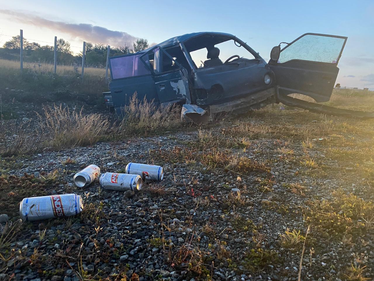 Conductor en estado de ebriedad volcó en la ruta 9 Sur y resultó con diversas fracturas