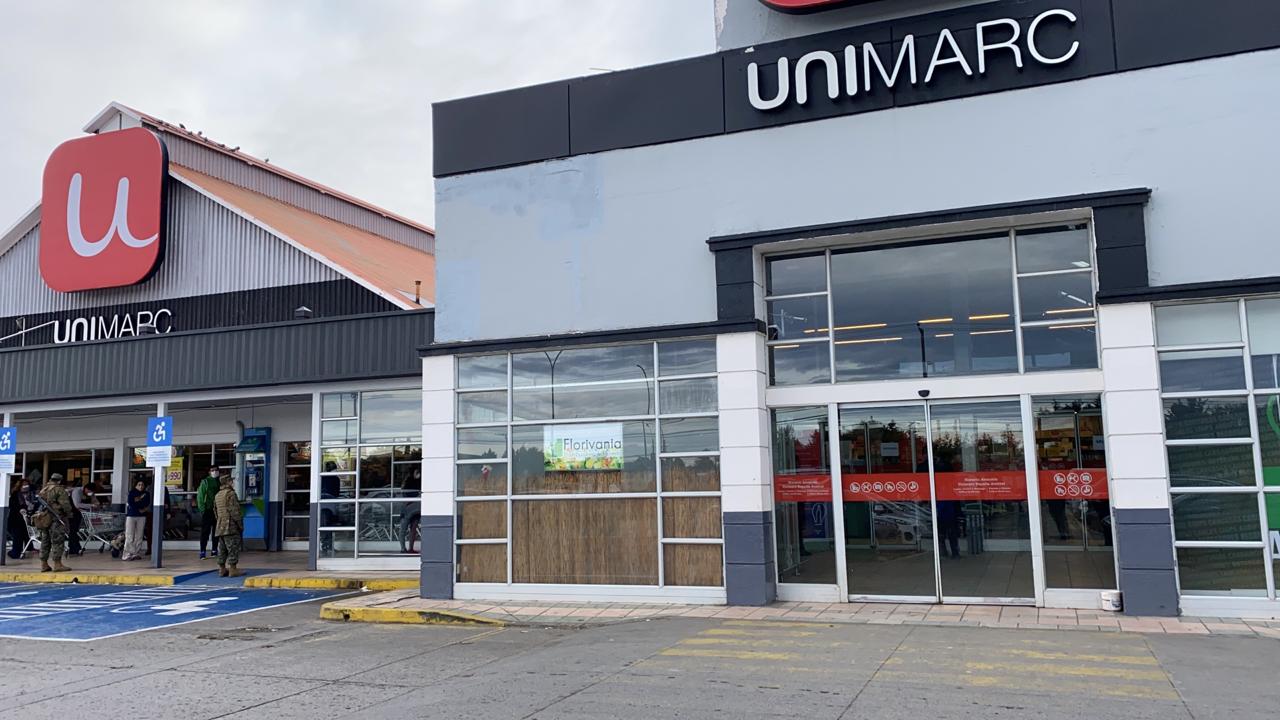 Suspenden las actividades productivas de los locales UNIMARC en Punta Arenas hasta nuevo aviso
