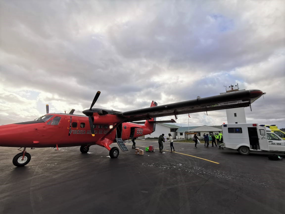IV Brigada Aérea trasladó a pacientes recuperados de Covid19 de regreso a Puerto Wlliams