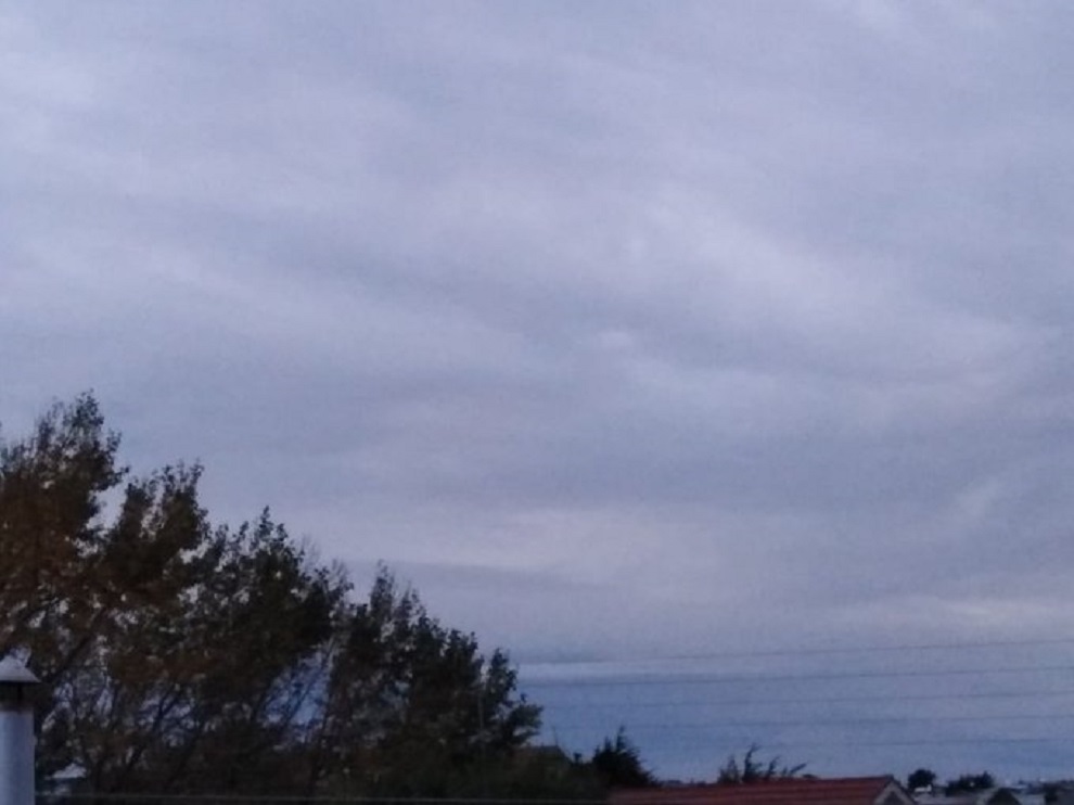 Nublado y chubascos débiles pronostican este sábado en Magallanes