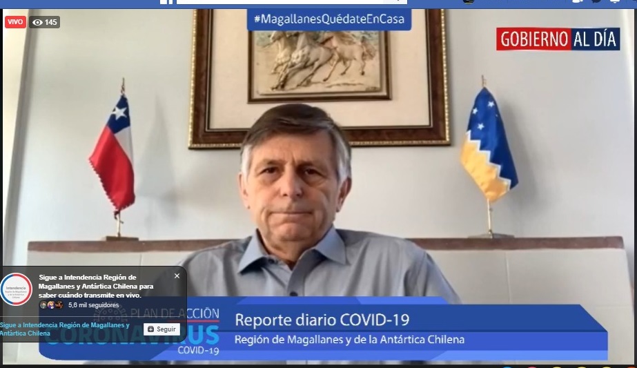Informe Covid19 gobierno regional Magallanes, 15 abril 2020 – Vía Facebook Live
