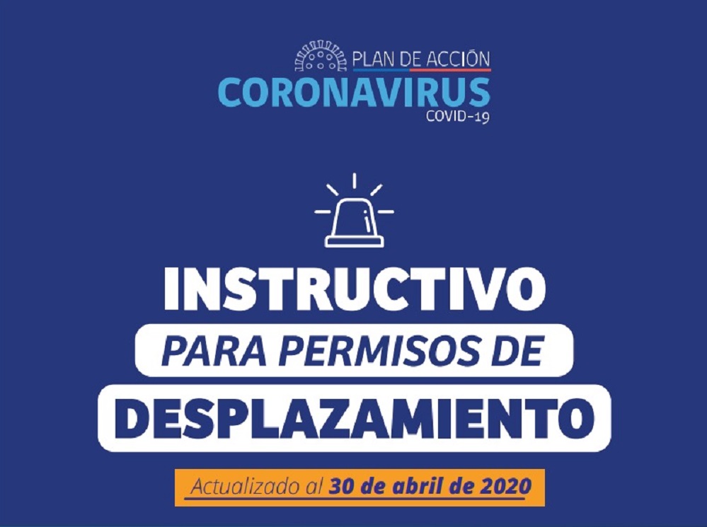 MINSAL difunde nuevo instructivo para permisos de desplazamiento de las personas, durante crisis de Covid19