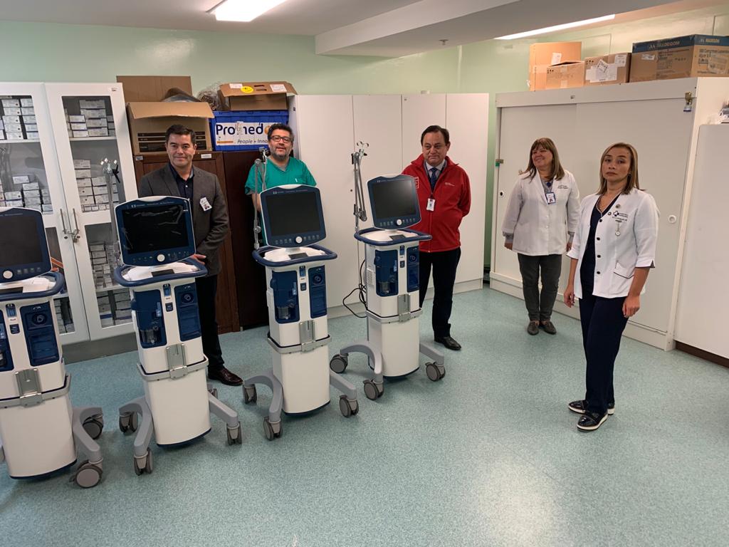 4 nuevos aparatos de soporte ventilatorio adulto y pediátrico, se incorporan al equipamiento del Hospital Clínico Magallanes