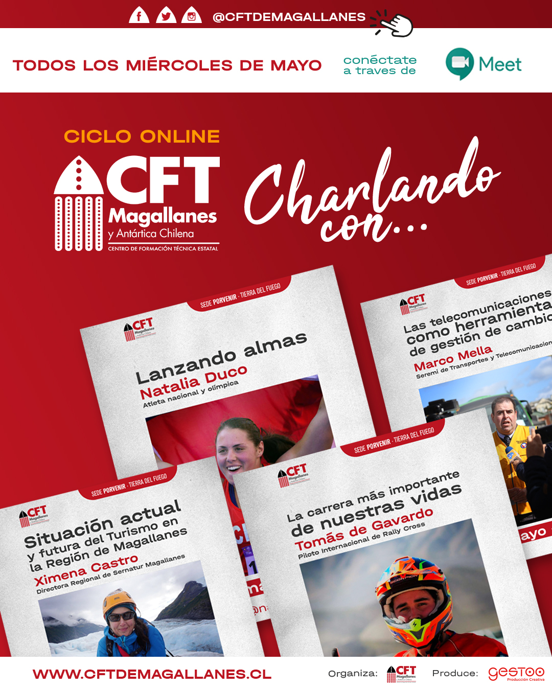 CFT de Magallanes lanza ciclo de charlas con su comunidad educativa: con la participación de los atletas nacionales Natalia Duco y Tomas de Gavardo