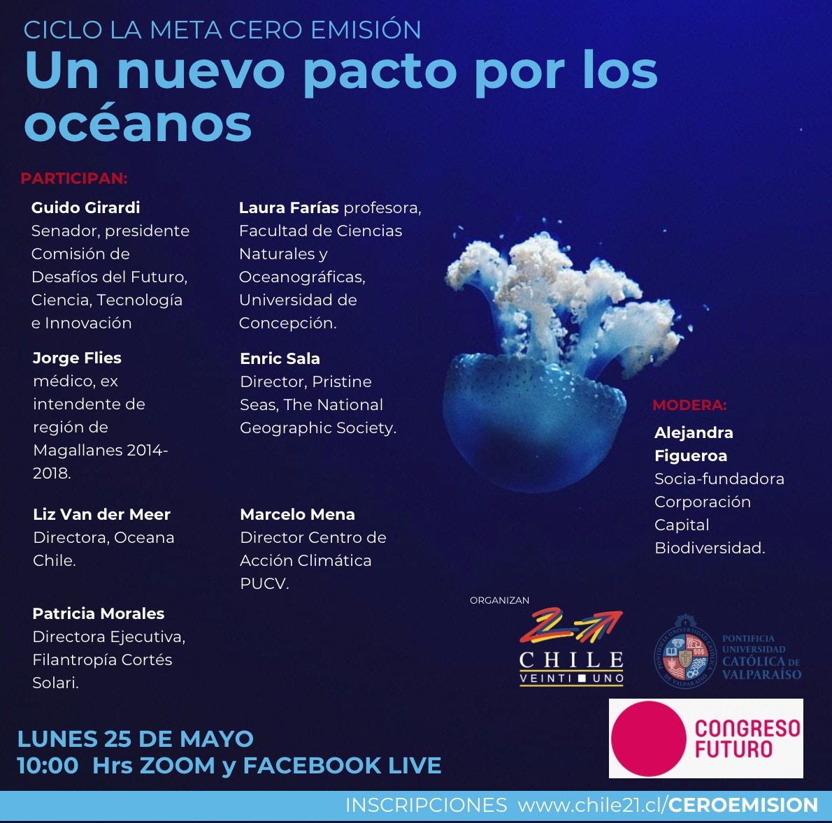 Un nuevo pacto por los océanos. Congreso del Futuro: este lunes 25 de mayo