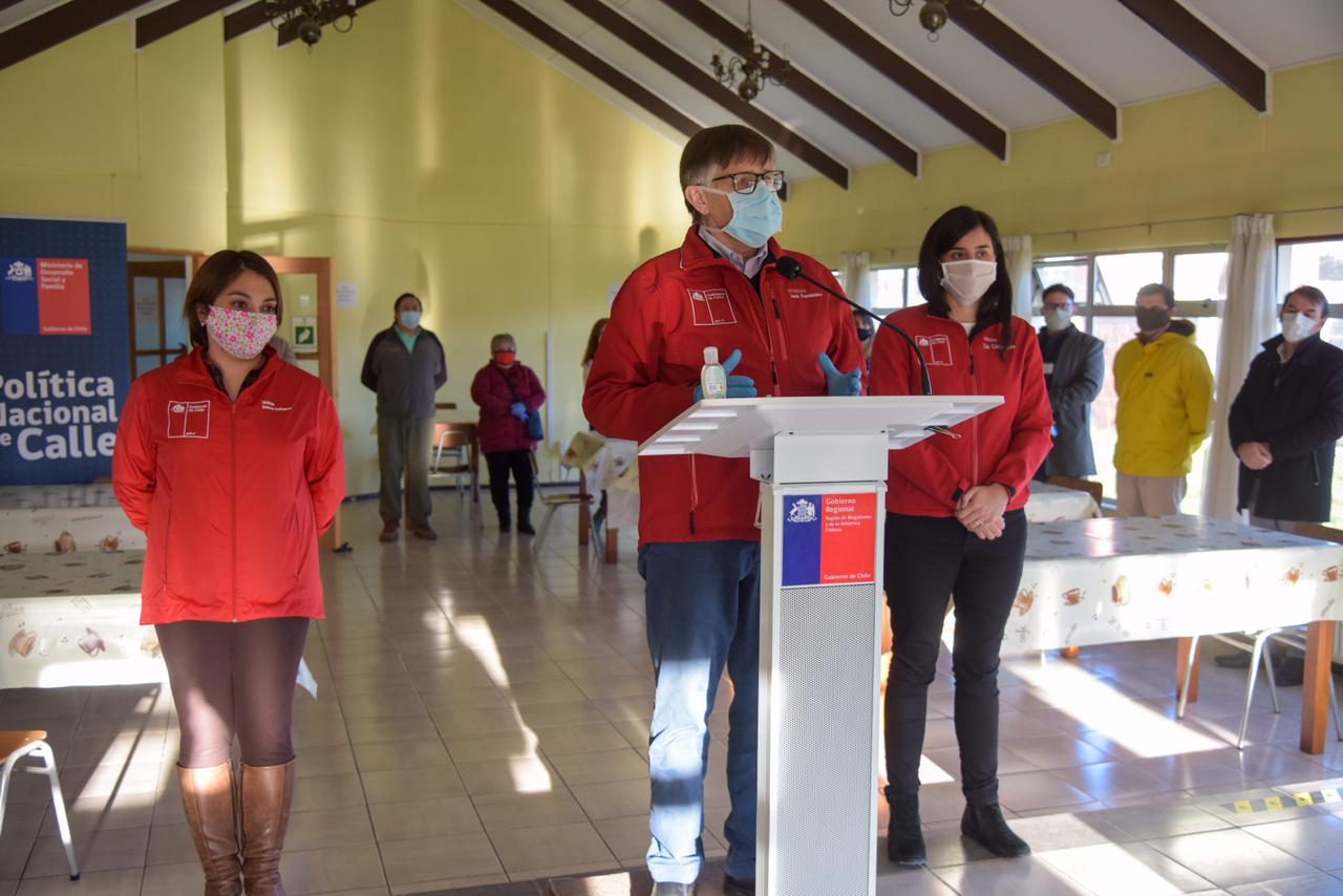 Autoridades regionales inauguran albergue en Punta Arenas para personas en situación de calle en tiempo de pandemia