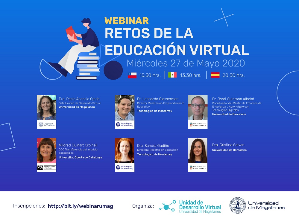 Especialistas analizarán retos de la educación virtual en primer webinar internacional de la UMAG