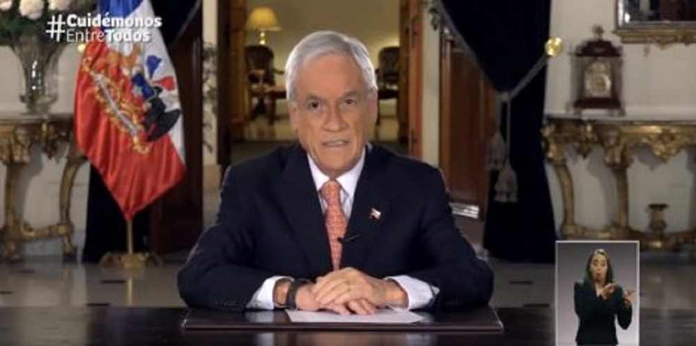Presidente Piñera anuncia masivo paquete de ayuda para enfrentar la pandemia del Coronavirus y la crisis económica