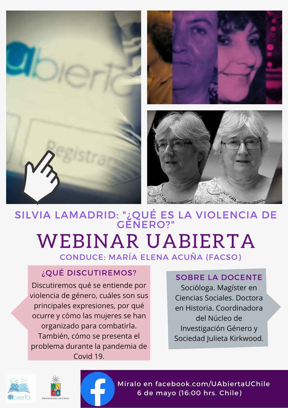 Este miércoles se realiza Webinar UAbierta ¿Qué es la violencia de género?