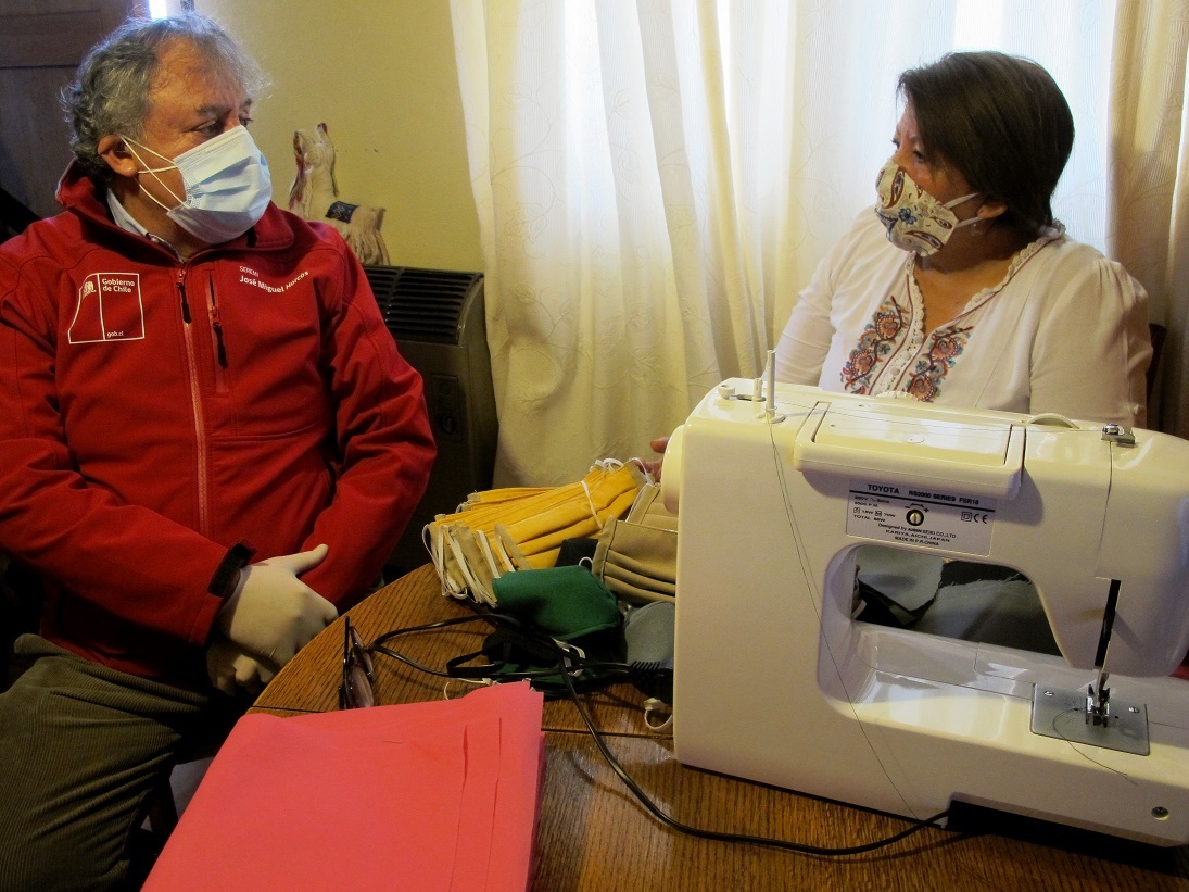 Vecinas del Programa Quiero Mi Barrio inician campaña de las 1000 mascarillas en Eusebio Lillo/Cumbres Patagónicas y El Pingüino