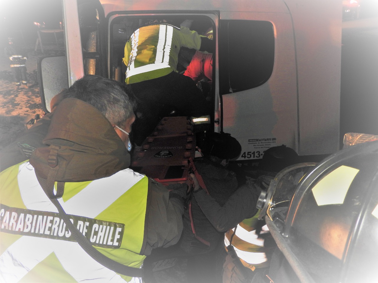 Camionero argentino en accidente de la ruta en kilómetro 90 de Cerro Sombrero