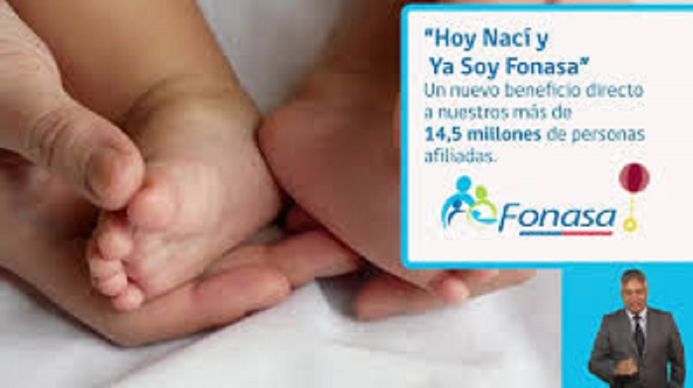 FONASA activa sistema de incorporación de recién nacidos: «Hoy nací y ya soy Fonasa»