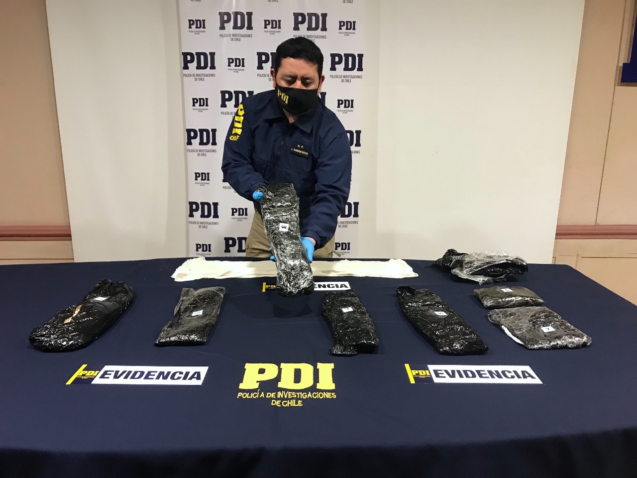 PDI realiza la incautación de clorhidrato de cocaína más grande en Magallanes y saca de circulación cerca de 15 mil dosis