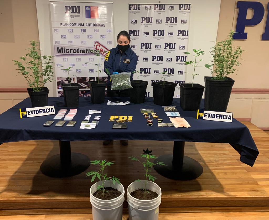 Pareja de pololos fue detenida por la PDI por vender marihuana en Punta Arenas