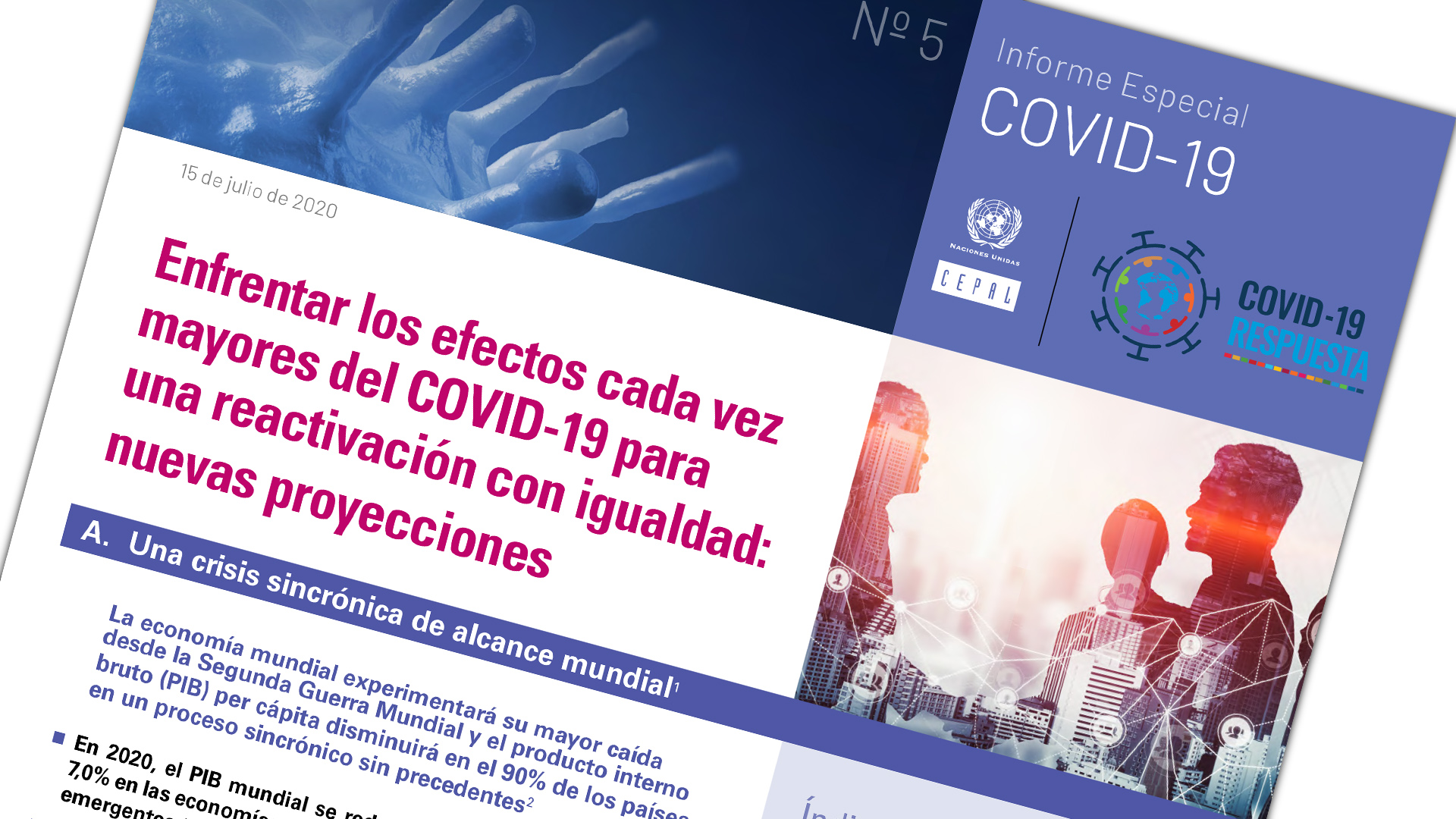 Contracción de la actividad económica de la región latinoamericana se profundiza a causa de la pandemia: caerá -9,1% en 2020