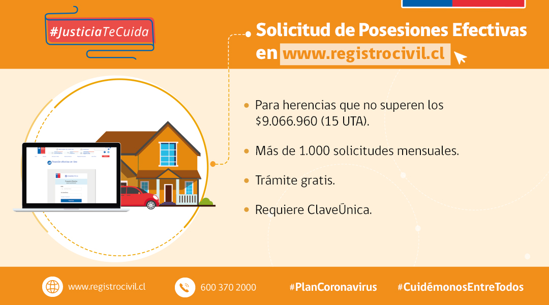 Ministerio de Justicia y Registro Civil anuncian dos nuevos trámites gratuitos y en línea