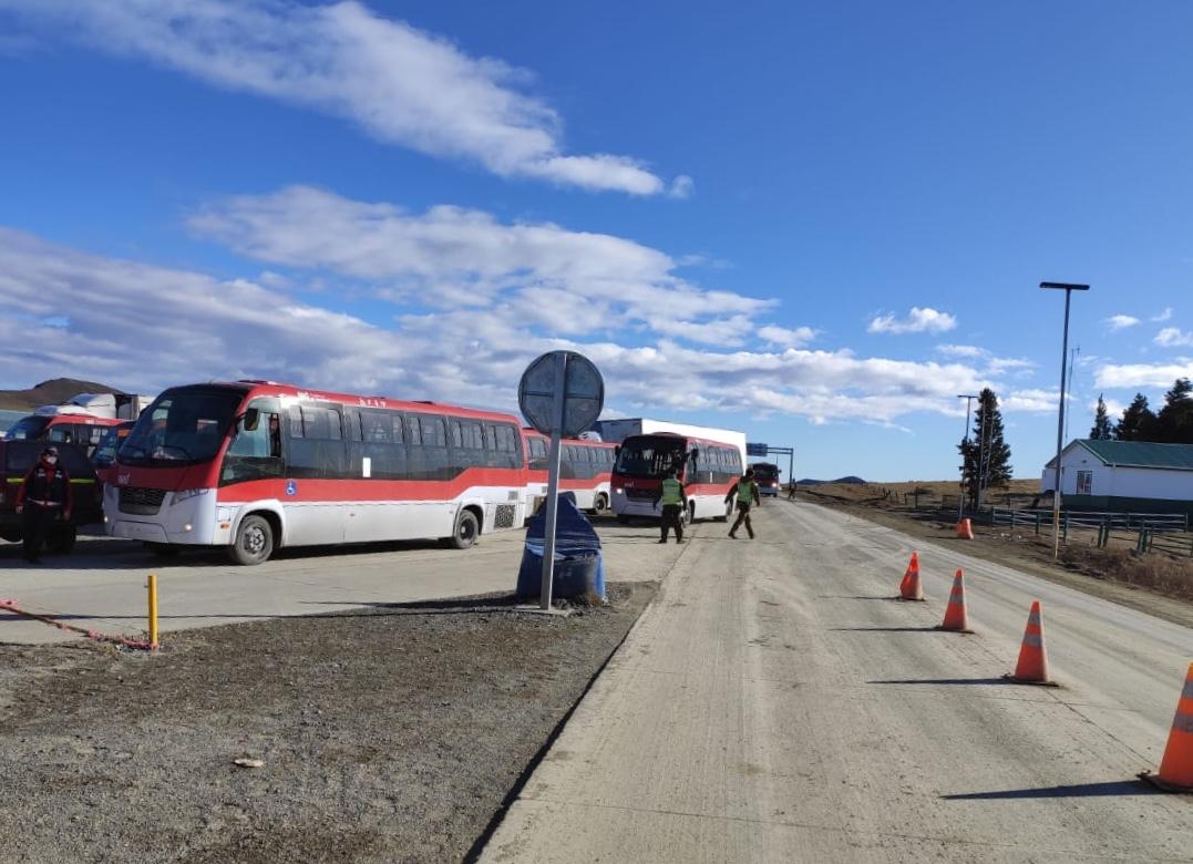 Se encuentran en Monte Aymond los primeros 35 buses para el nuevo transporte público en Punta Arenas