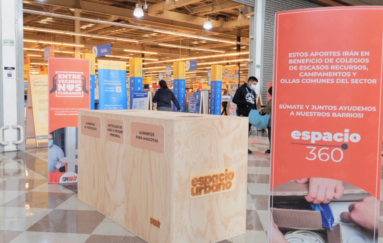 Espacio Urbano concluye campaña de punto de acopio en sus 12 centros comerciales