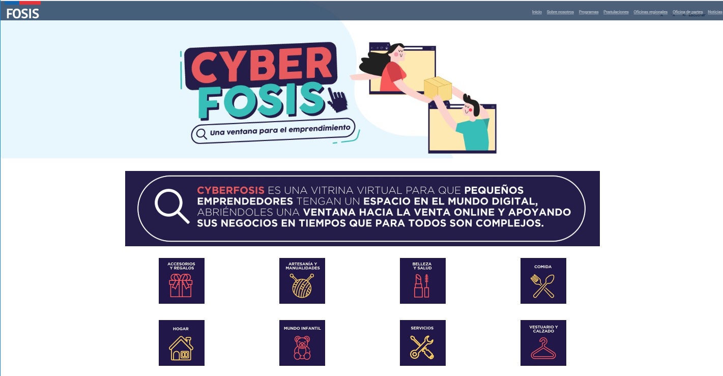 Por éxito de ventas extienden Cyber FOSIS hasta el 16 de agosto: Más de 450 emprendedores ofrecen sus productos y servicios en www.cyberfosis.cl