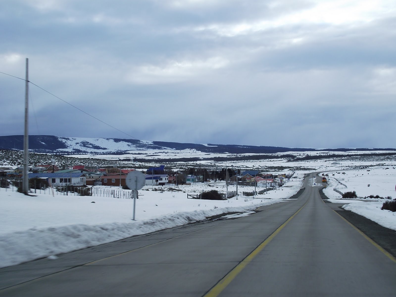 Chubascos de nieve se pronostican este jueves en Magallanes: estado de rutas