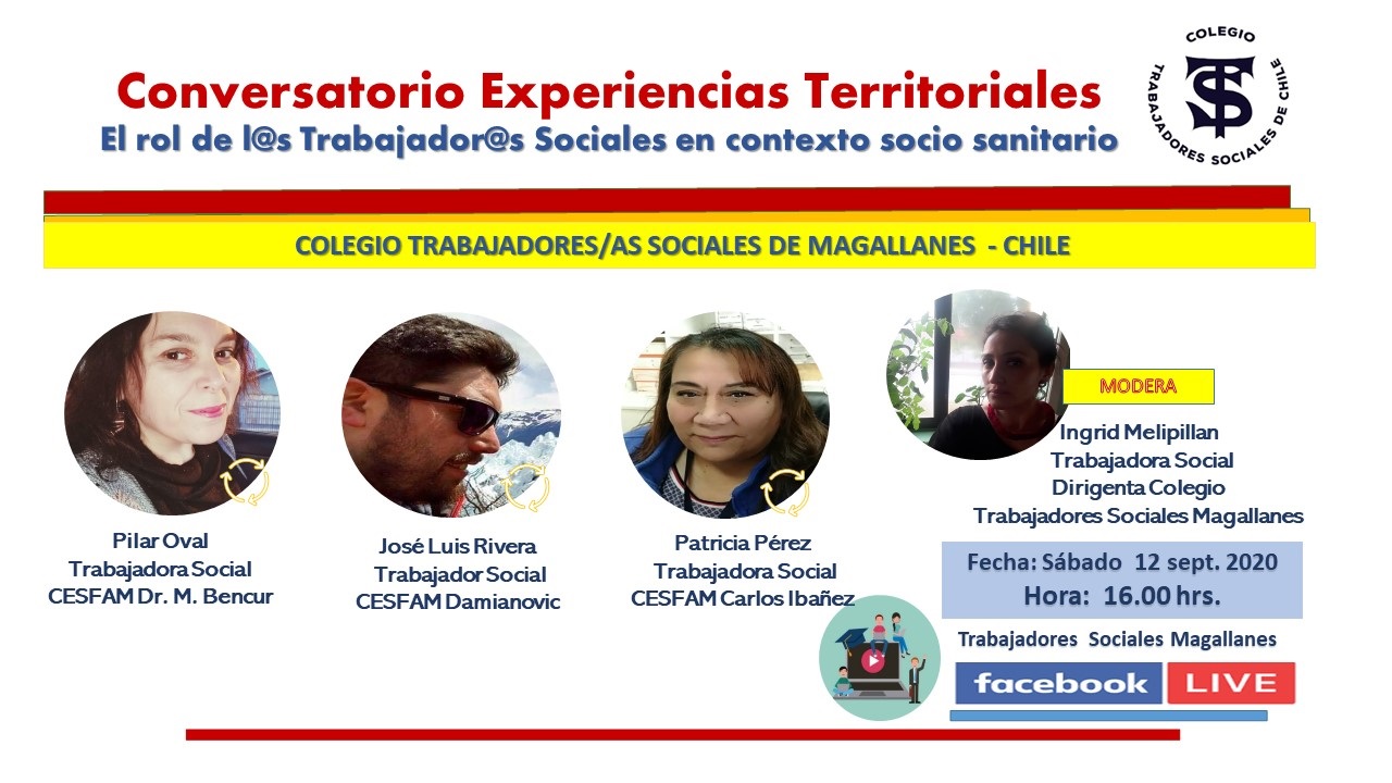 Trabajadores Sociales realizan conversatorio «Experiencias territoriales, el rol de los Trabajadores Sociales en contexto socio-sanitario»