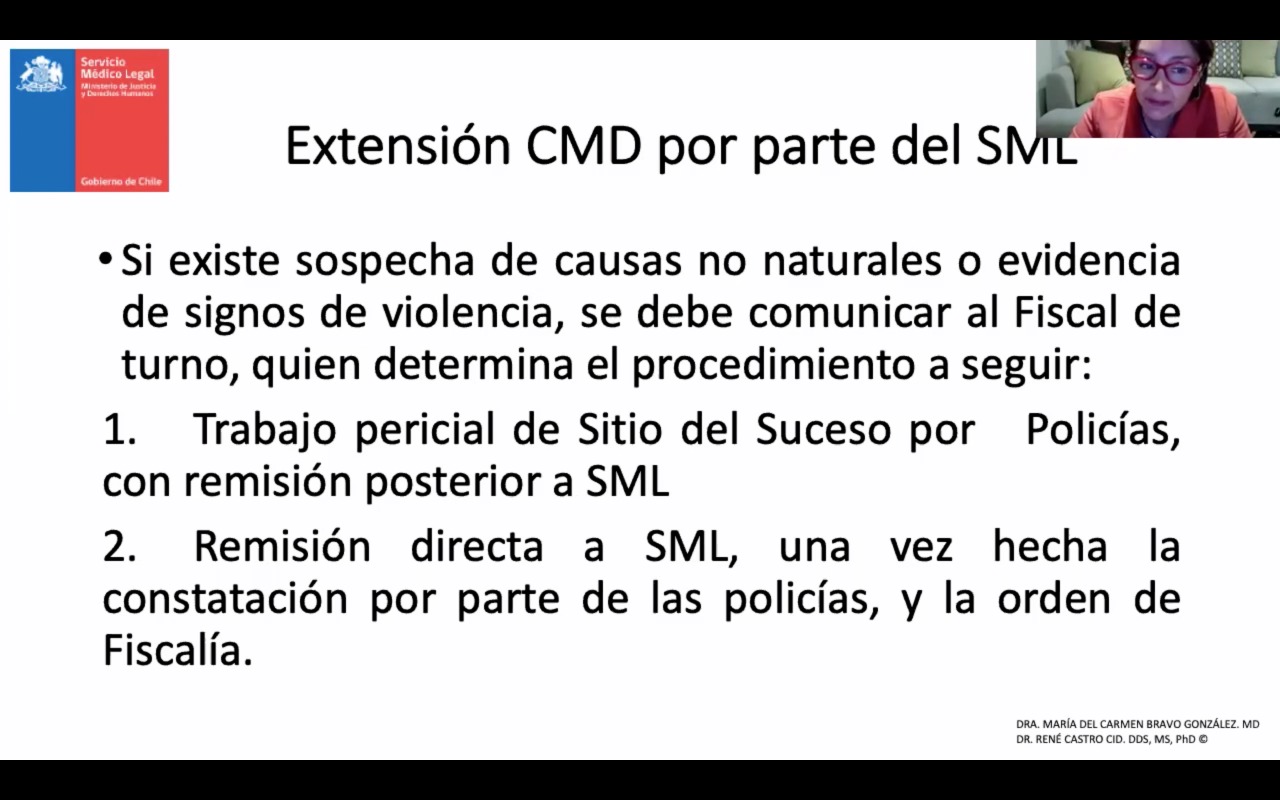 Servicio Médico Legal capacitó a intervinientes en materias relacionadas con el Certificado de Defunción