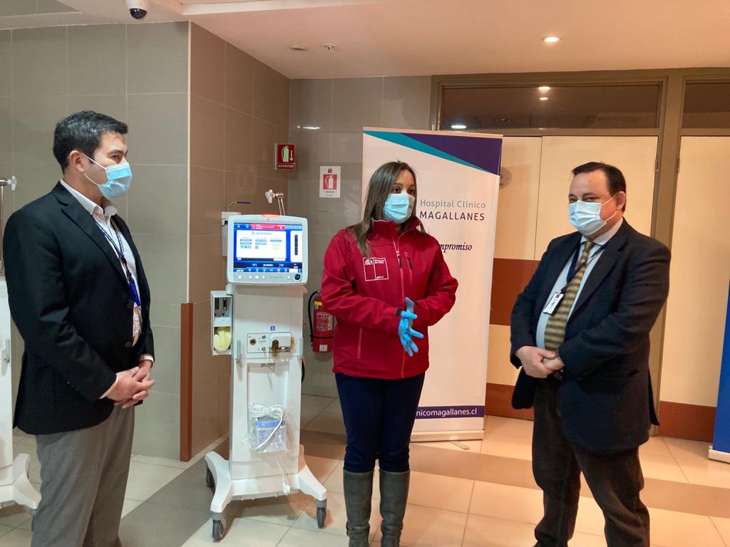 Nuevos ventiladores entregados para fortalecer atención del Hospital Clínico Magallanes