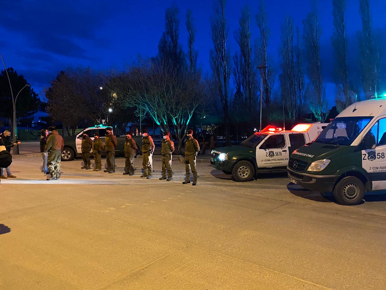 Carabineros realizan patrullajes preventivos nocturnos en Puerto Natales