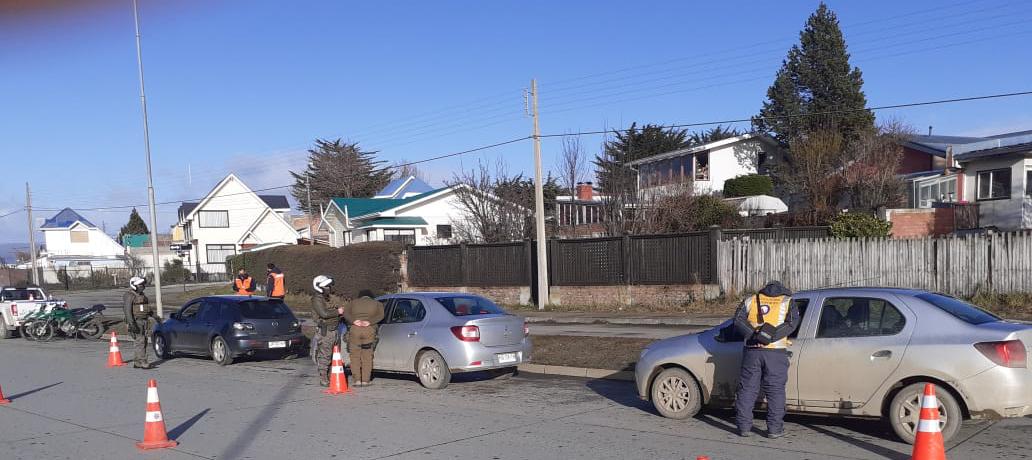 Intensas fiscalizaciones practica Carabineros en la ciudad de Punta Arenas este 17 de septiembre