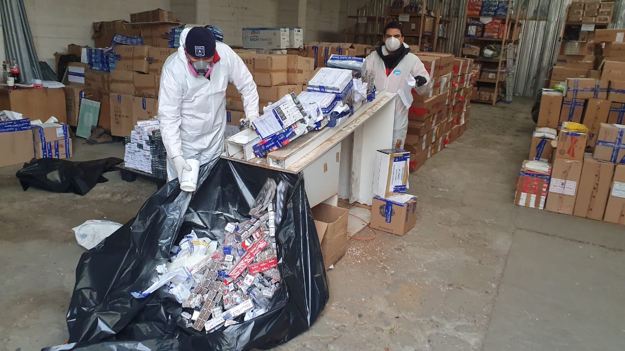 Aduana de Punta Arenas destruyó 100.550 cajetillas de cigarrillos decomisadas