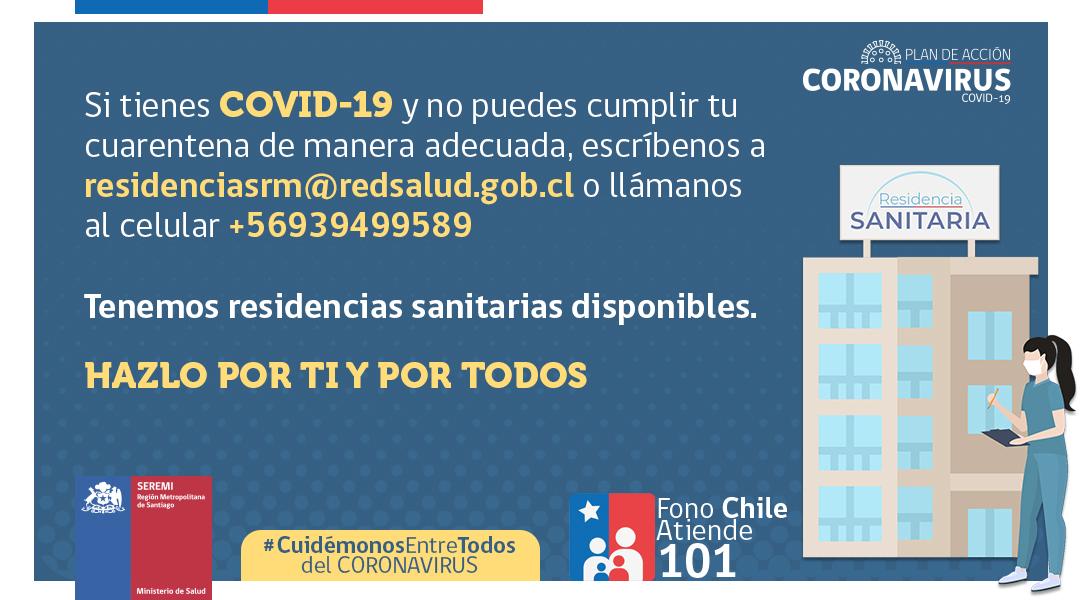 Se incorporan en Magallanes 75 habitaciones en 3 residencias sanitarias para aislamiento de casos covid-19 y contactos estrechos