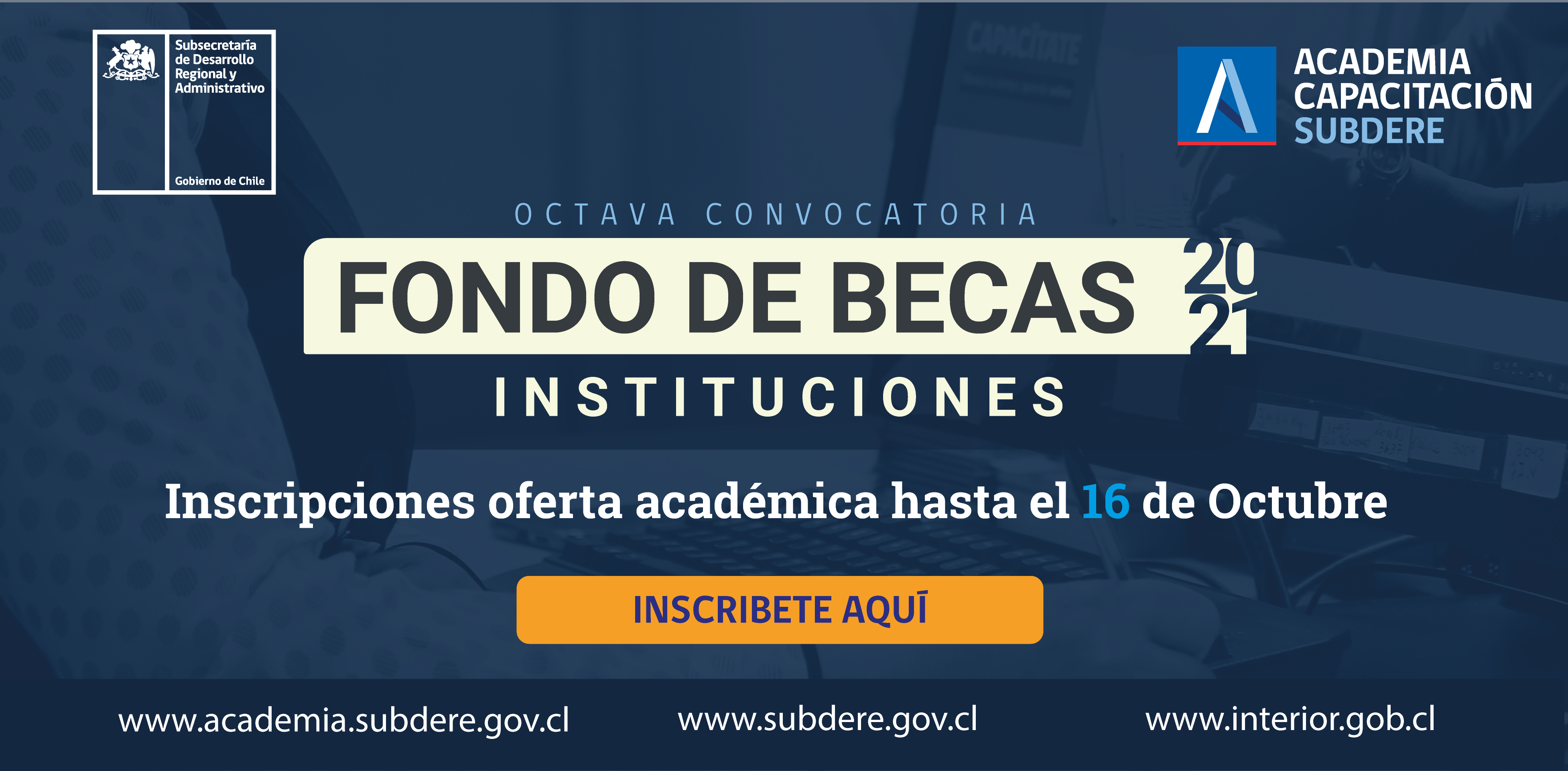 Subdere inicia convocatoria para que instituciones de Educación Superior postulen al Fondo de Becas