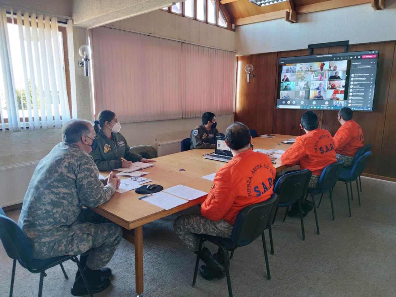 IVa Brigada Aérea efectuó comité SAR regional a través de plataforma virtual
