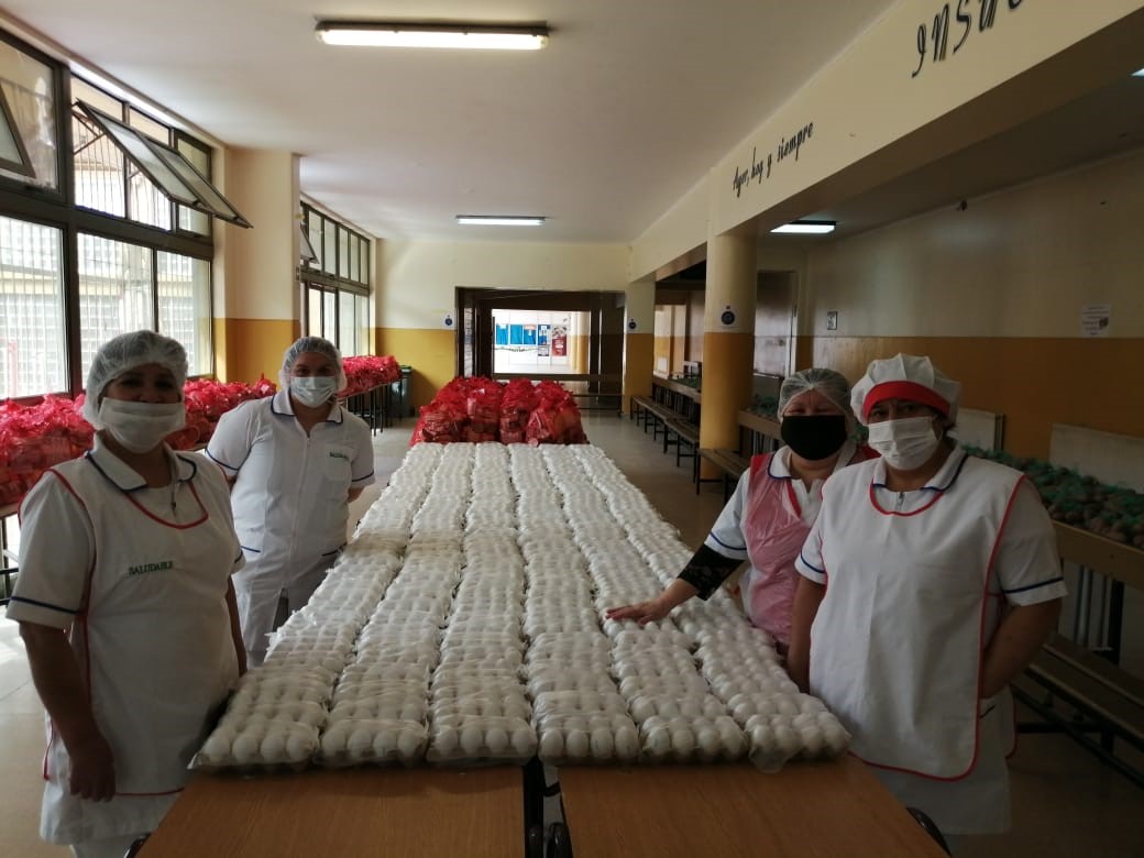 JUNAEB continua entregando alimentos a estudiantes en cuarentena