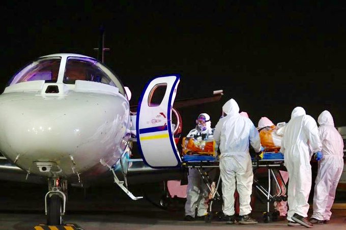 3 pacientes Covid-19 fueron aeroevacuados hoy de Punta Arenas a la zona central del país