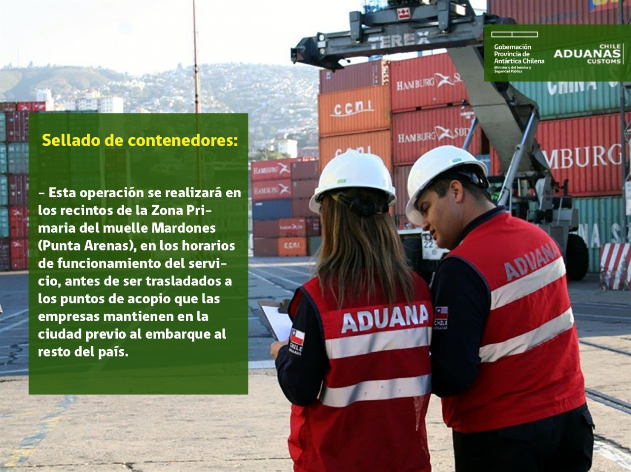 Aduana establece nuevos procedimientos para tramitación e ingreso de mercaderías a Magallanes