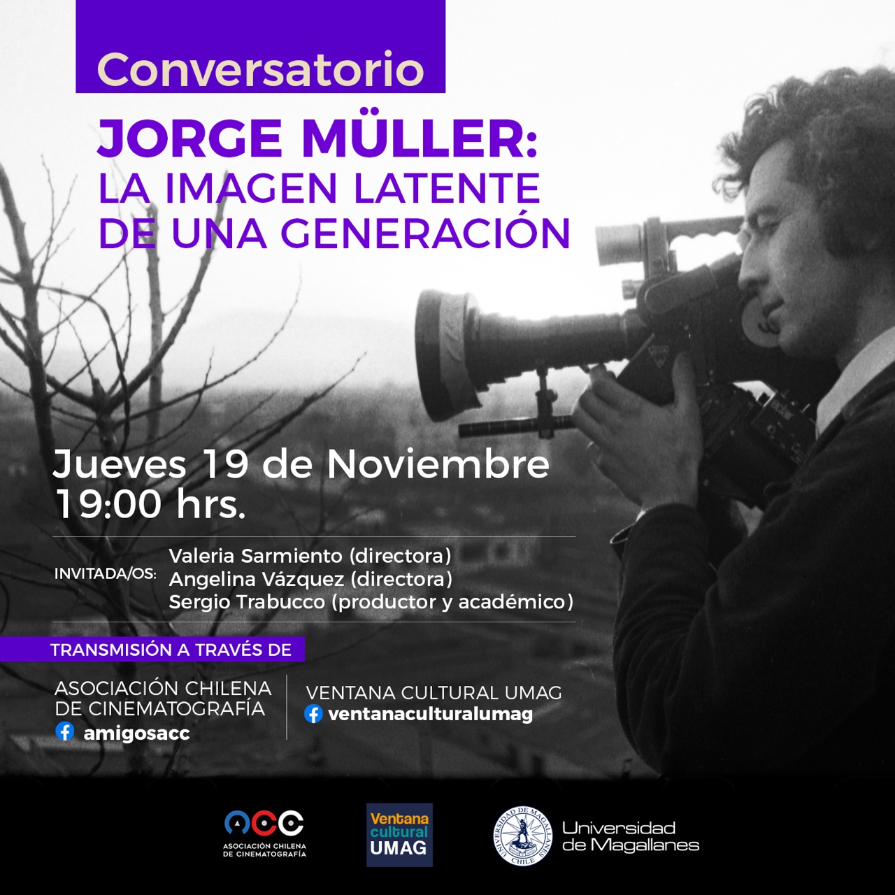 Conversatorio abordará legado de camarógrafo chileno detenido y desaparecido en Dictadura Jorge Müller