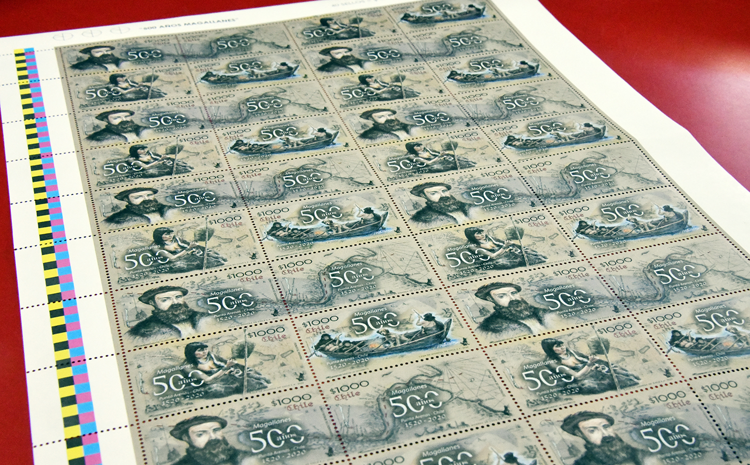 Comenzó la venta del sello postal 500 años en Punta Arenas