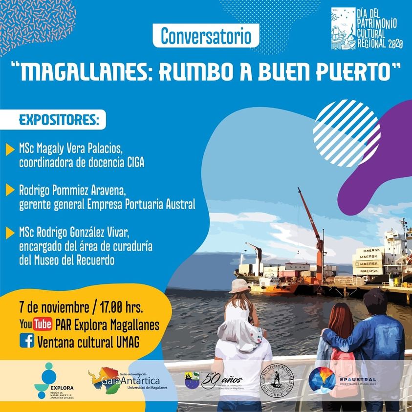 Empresa Portuaria Austral y PAR Explora Magallanes invitan a conversatorio  en Día del Patrimonio Cultural Regional 2020
