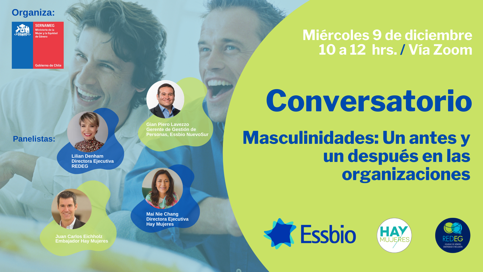 Conversatorio sobre “nuevas masculinidades” busca contribuir a la equidad de género en organizaciones