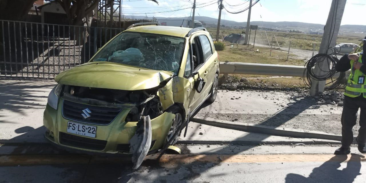 EDELMAG informa choque en un poste de alumbrado eléctrico en sector norte de Punta Arenas, afectando a más de 1300 usuarios